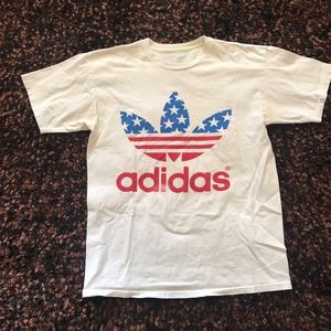Adidas Red White and Blue Tee